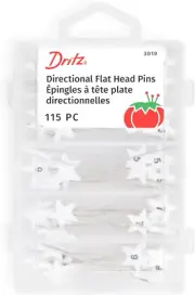3019 Flat Head Numbered and Directional Pins (115-Count) , White