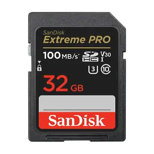 【公司貨】SanDisk 32GB Extreme Pro SD SDHC U3 V30 記憶卡