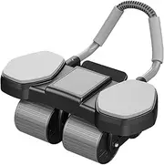Ab Roller - Workout Roller | Quiet Home Workout Trainer | Automatic Rebound Four Wheels Ab Rollers With Phone Holder | Gym Rollers For Room, Apartment, Garage, Home Workouts And Other Places