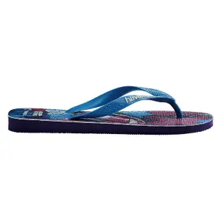 【havaianas 哈瓦仕】拖鞋 男女鞋 夾腳拖 人字拖 英雄聯盟 巴西 Top LOL 藍紫 4147717-8419U(哈瓦士)