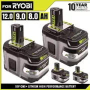 1~4x 18V 12Ah 8Ah 9Ah Lithium Battery For RYOBI P108 ONE+ PLUS High Capacity