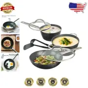 7-Piece Non-Stick Cookware Set: Safety First with Non-Toxic Materials