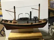 Hand Made Wooden Model of a Union Civil War Ship the USS Narcissus