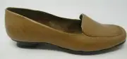 NATURALIZER WOMEN'S VALERIE CAMELOT BROWN LEA. SLIP-ON COMF. LOAFERS SHOES 9.5/N