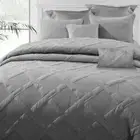 Ramesses Ultimate Grey 7- Piece Air Cloud Bamboo Blend Matelasse Comfort Set Que