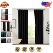 84” Long Blackout Curtains, Thermal Insulated & Soundproof, Set of 2