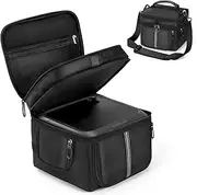 EUGOOCX Power Station Carrying Case Compatible with ECOFLOW River 3 Plus, Travel Storage Bag for Generator, Charging Cable and Accessories, with Quick Access & Air Flow Zipper Windows, Black