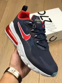 在飛比找Yahoo!奇摩拍賣優惠-Nike Air Max 270 React 氣墊 白深藍紅