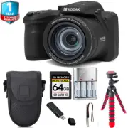 Kodak PIXPRO AZ405 Digital Camera (Black) + Tripod + 1 Yr Warranty - 64GB Kit