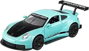 Die-cast 1:32 for Nissan GT3 RS Metal Diecast Model Car Pull Back Sound Light Sports Cars Racing Vehicles Exquisite Collection Miniature Vehicle(Blue)