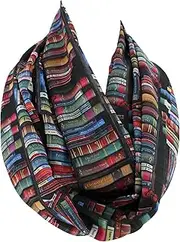 [Etwoa] Bookshelf Black Infinity Scarf Circle Scarf Loop Scarf