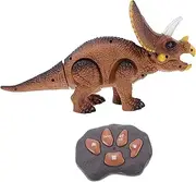 ZUNOXAZ 1Set Electric Triceratops with Luminous Features and Sound Effects Remote Control Dinosaur for Interactive Walking Dinosaur Plaything for Indoor Fun