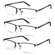 Reading Glasses for Men, 1.25 Blue Light Blocking Reading Glasses Metal Readers