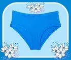 M Beach Blue Everyday NOSHOW Stretch Victorias Secret PINK Hipster Brief Panty