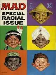 1967 Mad Magazine #111 NEW Metal Sign: Alfred E. Neuman 5 Races Cover