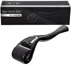 Brascmails Derma Roller 540 Stainless Steel Black Microneedling Roller 0.25mm...