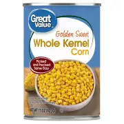 Great Value Golden Sweet Whole Kernel Corn, 15 oz