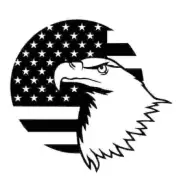 DXF DWG of PLASMA LASER AND ROUTER Cut -CNC US Eagle_Flag3
