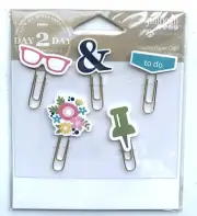 A 5pc Set of Decorative Golden Paper Clips by Jillibean Soup - Hampton Arts