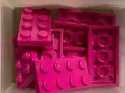 LEGO Parts - Magenta Plate 2 x 4 - No 3020 - QTY 10