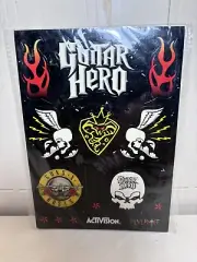 2007 Guns N Roses Guitar Hero Original Stickers Red Octane Stickers
