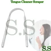 STAINLESS STEEL Tongue Cleaner Scraper NO PLASTIC/COPPER Tounge