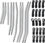 MANGRY 10Pcs Link Rod Linkage Set W/Ball End Axial SCX10 II 90046 Fit for Wraith 90018 90048 TRX-4 1/10 RC Car(TRX-4 324mm)