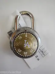 Master Lock Combination Padlock 1525 School Locker Gym LA DODGERS LOGO New!