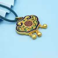 在飛比找蝦皮購物優惠-Cloisonné Ruyi Blessing Lock B