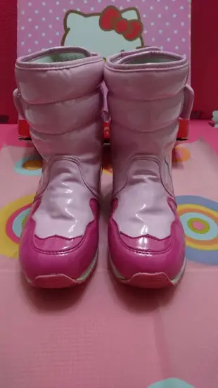 Hello Kitty  防潑水 保暖 太空靴童鞋  二手極新