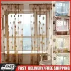 Sunflower Print Window Door Curtain Tulle Curtains for Living Room Bedroom