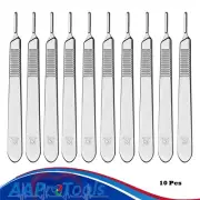 AApro 10 pcs Dermaplaning Scalpel Handle Useable S/Steel Handle