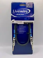 Livewire Advantage Instrument Cable 3ft 1/4" TS Male / Male - NEW PLEASE READ