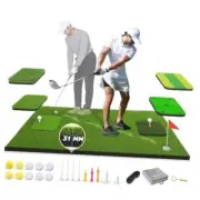 6-in-1 Ultimate Golf Mat Set - 5x4ft Hitting Mat for Indoor & Outdoor