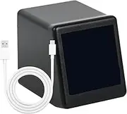 Digital Weather Station - Small Digital Weather Forecast Clock | Portable Desk Alarm Intelligent Control Rechargeable Humidity Monitor Date Time for Living Room
