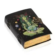 Book of Spells Mother Of Earth Leather Bound Journal Deckle Edge Paper Tree