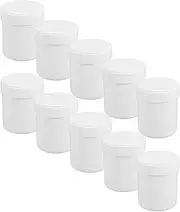 HOLIDYOYO 10pcs 150ml Plastic Storage Jar Lotion Container Airtight Wide Mouth Reusable Sample Bottles for Home Travel