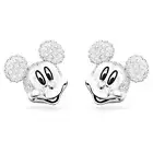 Swarovski Disney Mickey Mouse stud earrings White, Rhodium plated -5668781 New