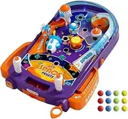 Generic Pinball Machine for Kids, Interactive Multipurpose Game, Birthday Gifts, Montessori Game Machine for 4 5 6, with Light