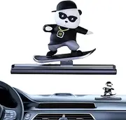 Temporary Parking Sign | Temporary Automobile Parking Plate Number Card | Fun Skating Bear Parking Number Plate for