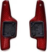 Car Steering Wheel Shift Paddles for C&orvette C8 2022 2021 2020 Upgrade Carbon Fiber Steering Wheel Shift Car Paddle Shifter Replace Modification Parts HTEOPOEKFR(Red)