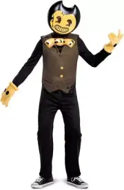 Bendy Dark Revival Classic Ink Machine Fancy Dress Up Halloween Child Costume