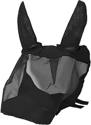 Horse Fly Cover, Accurate Stitching Light Weight Fine Mesh Protective Horse Face Guard for Outdoor (S)