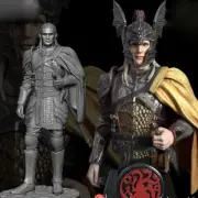 Daemon Targaryen 1/8 24cm 3D Print Figure Model Kit Unpainted Unassembled GK
