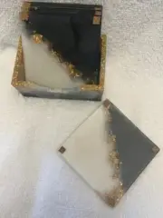 coaster set with holder