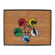 Rock Spock Colour - Funny Novelty Doormat Man Cave Floor mat
