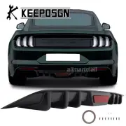 Rear Bumper Diffuser Reflective Strip Tail Light Shark Fins for Ford Mustang GT (for: Ford)