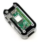 C4Labs Zebra Zero4U Case- for Raspberry Pi Zero/W & Zero4u USB hub Rev 2 (Black)