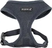 Puppia Soft Mesh Dog Harness, Grey, X-Small (PDCF-AC30-GY-XS)