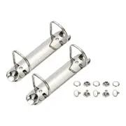 B7 2 Hole Ring Binder Mechanisms, 2 Set 1.18" D Ring Binder Planner, 26mm Silver